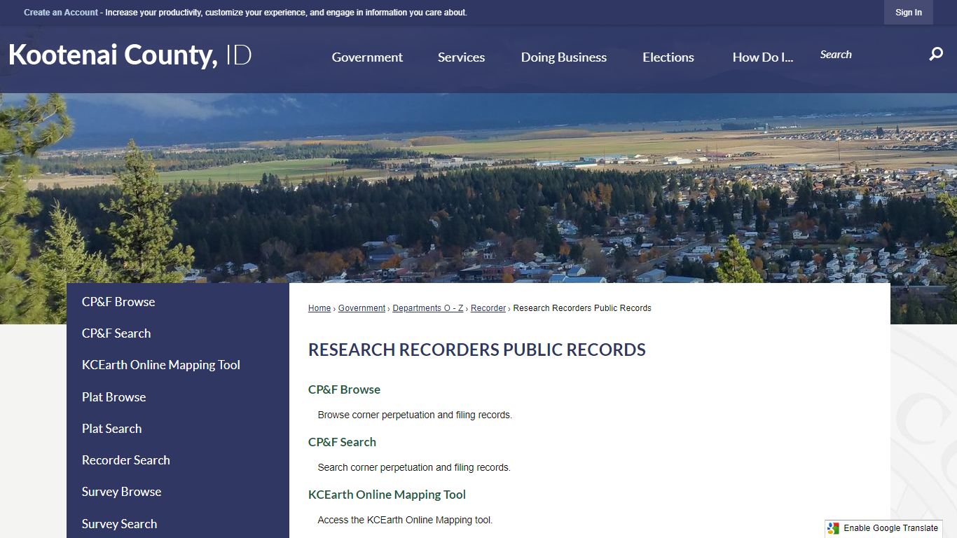 Research Recorders Public Records | Kootenai County, ID